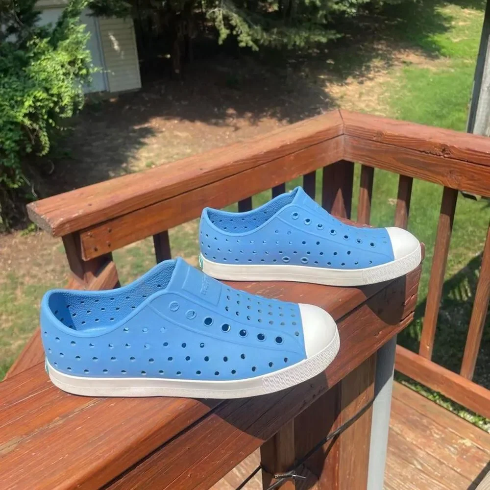 Native Shoes Youth 3 Jefferson Baby Blue White Water Sandals